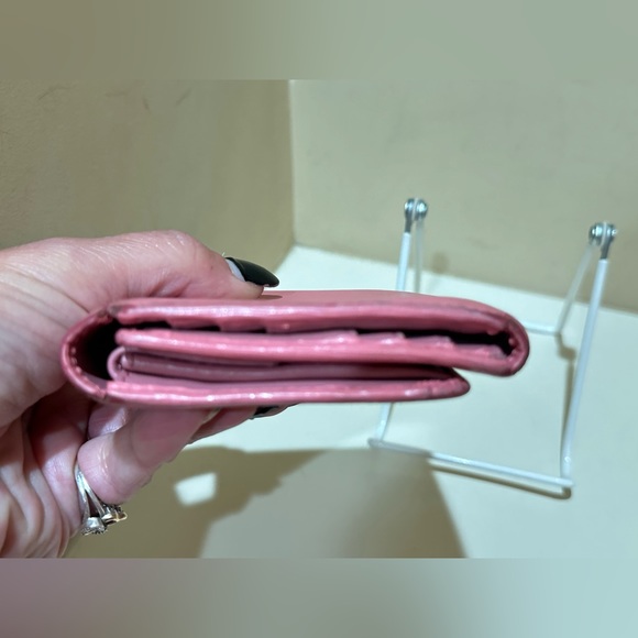 Prada Light Pink Leather Trifold Wallet - Picture 4 of 13